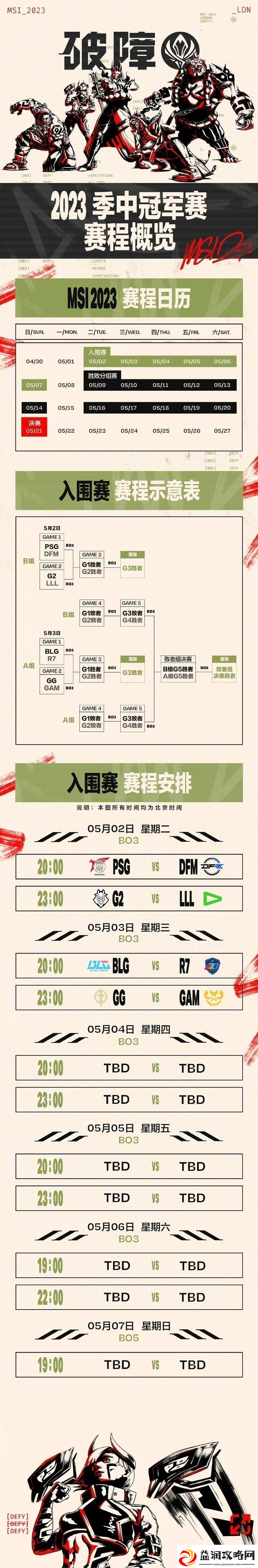 MSI2023赛程泄漏