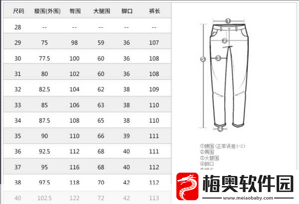 欧亚专线S码和M码的区别图片