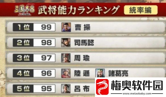 三国志8重制版武将哪个强-三国志8重制版武将排名一览